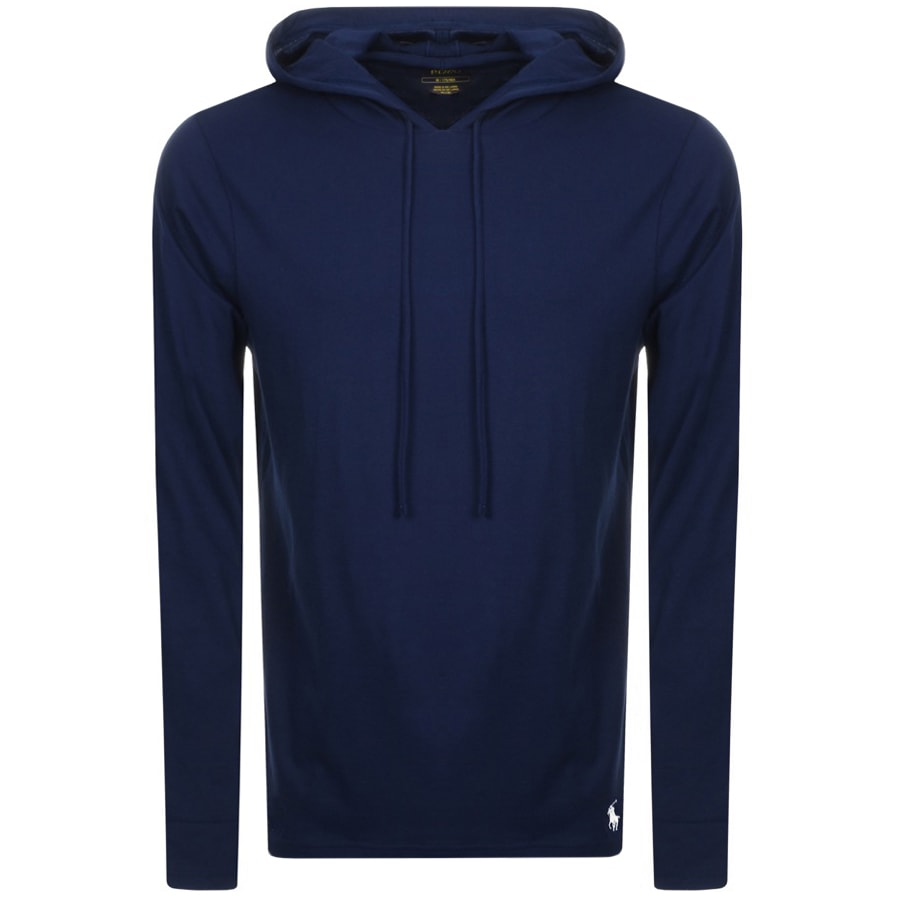 Alternative Image for ProductRalph Lauren Long Sleeved Hooded T Shirt Navy1